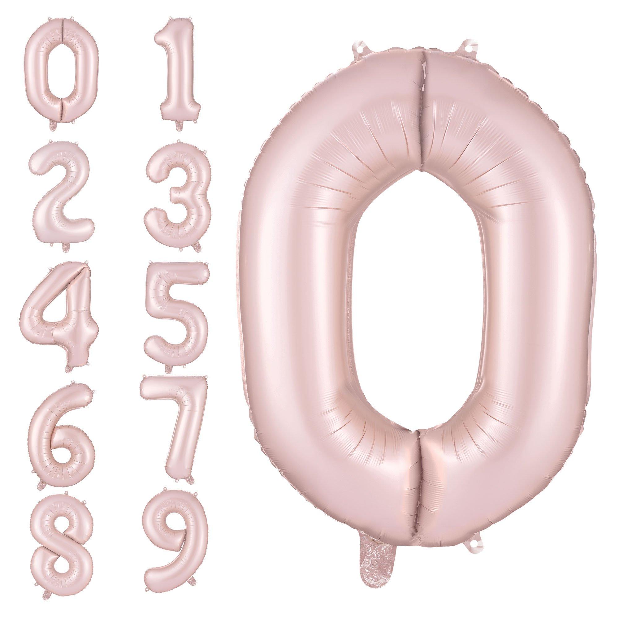 34in Number (0-9) Balloon, Assorted Colors
