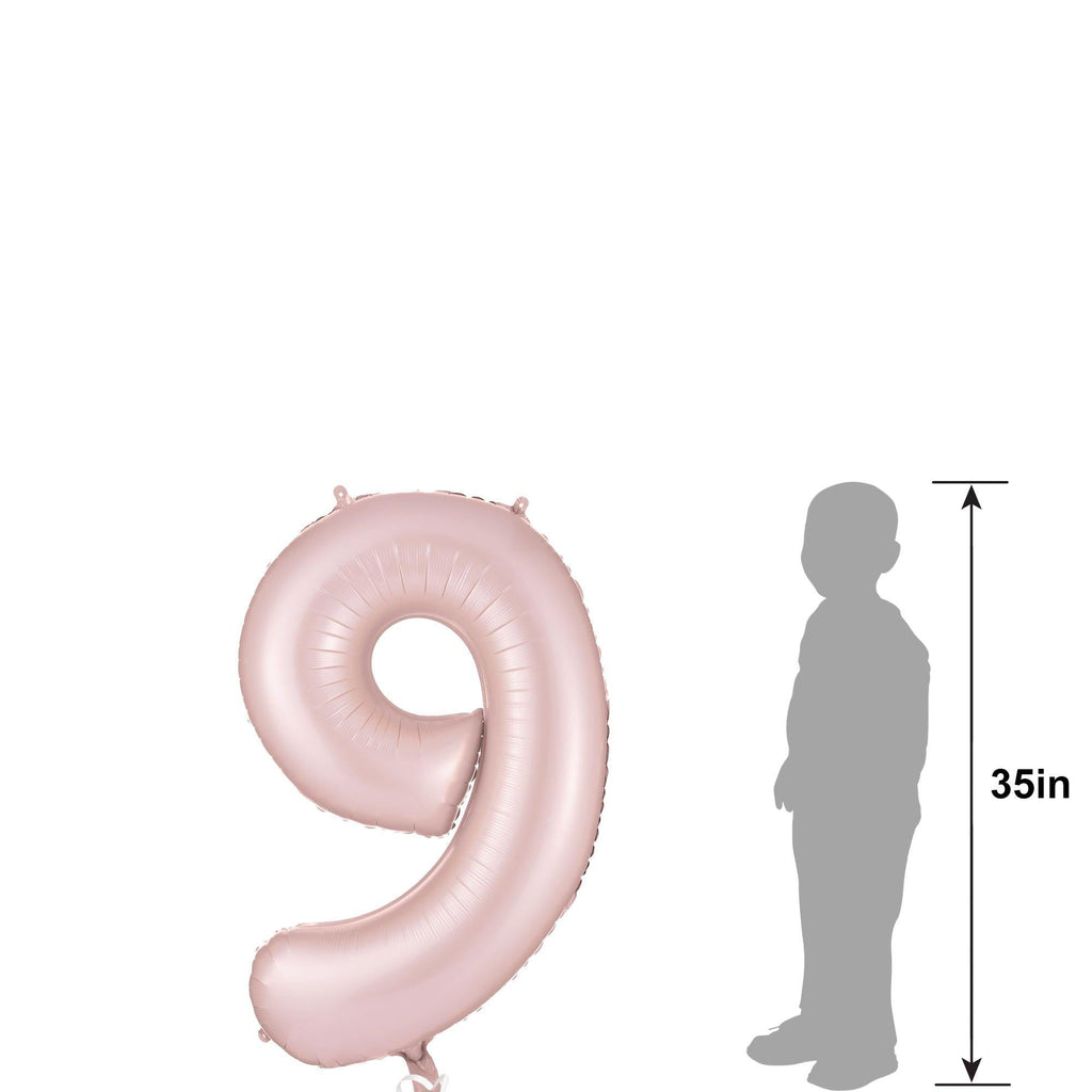34in Number (0-9) Balloon, Assorted Colors