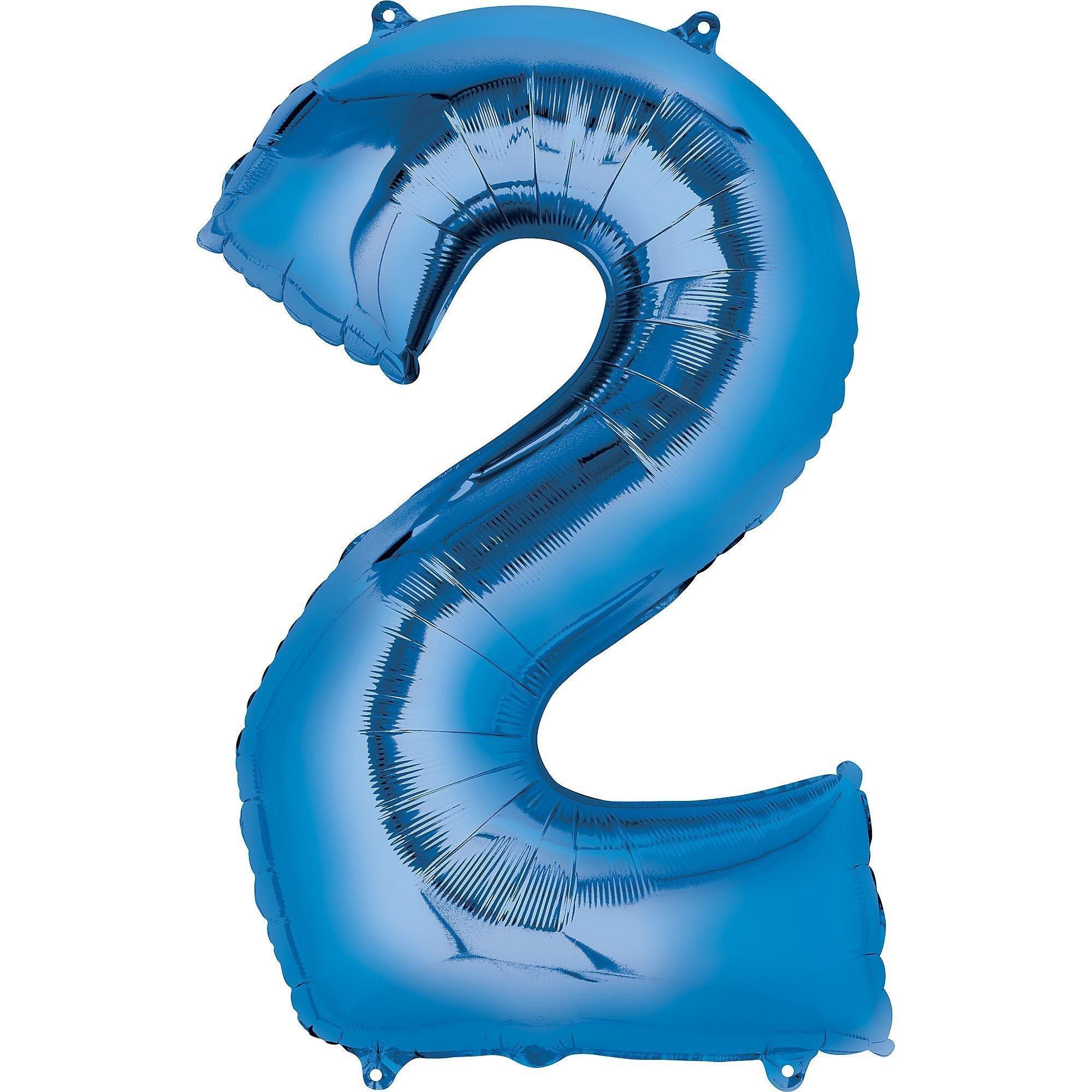 34in Number (0-9) Balloon, Assorted Colors