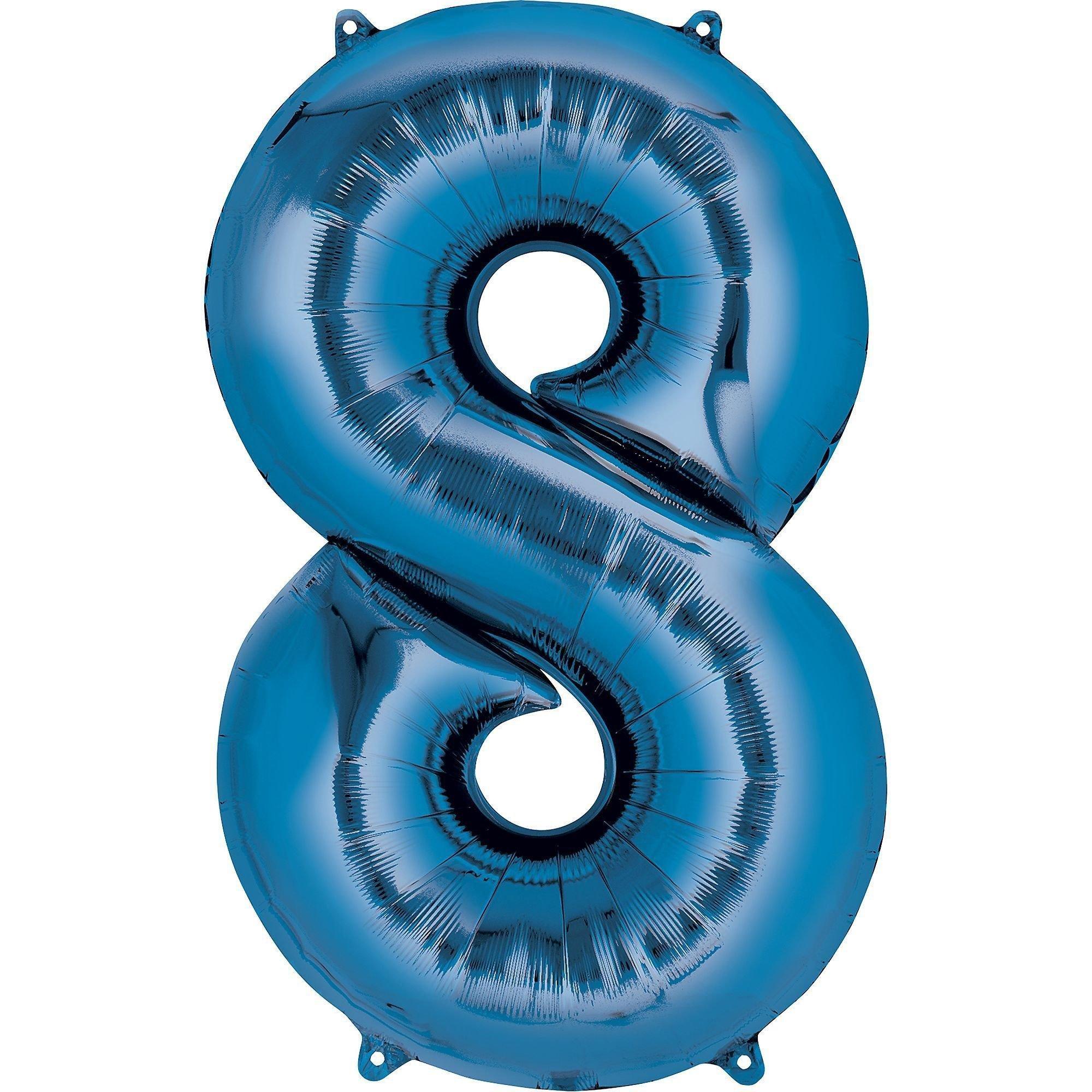 34in Number (0-9) Balloon, Assorted Colors