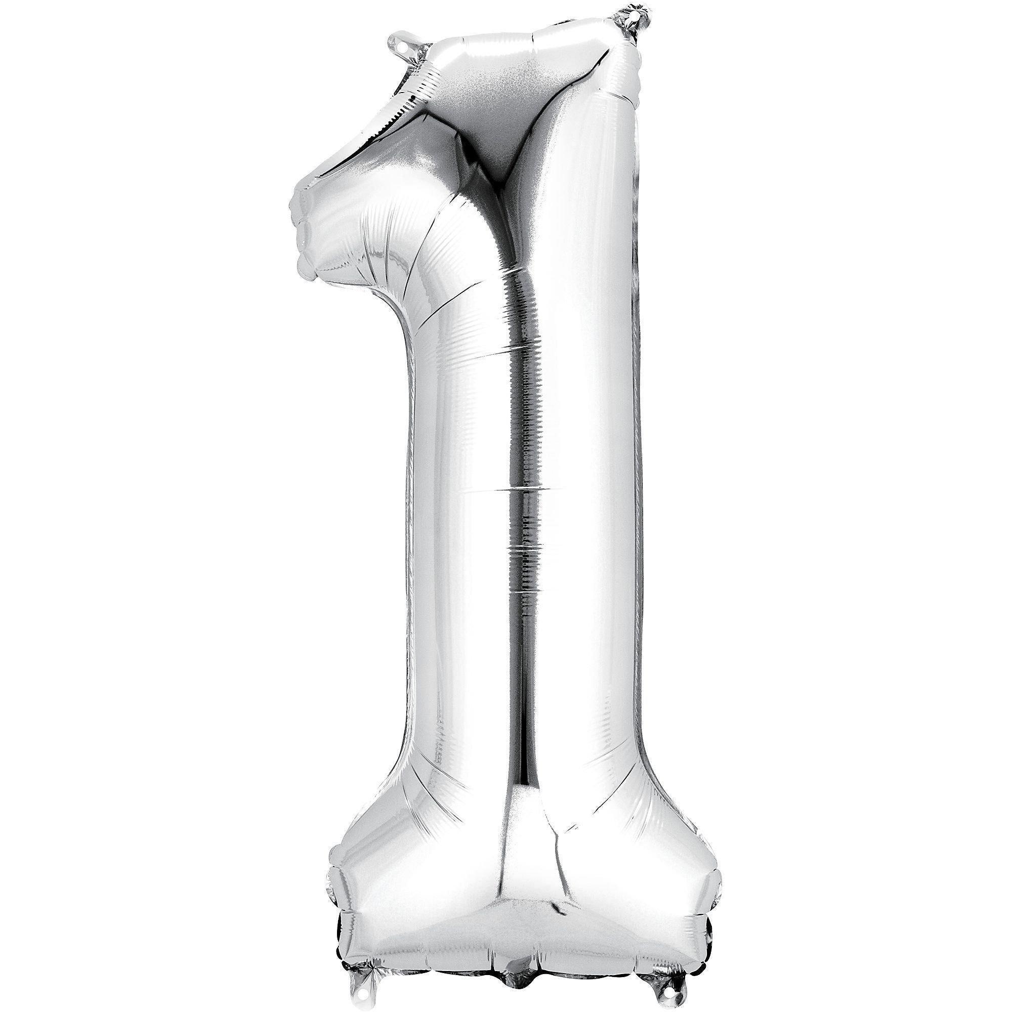 34in Number (0-9) Balloon, Assorted Colors
